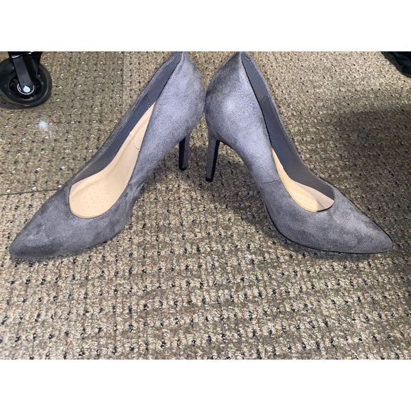 YNOT grey suede pumps size 8m, NWOT - Picture 3 of 6